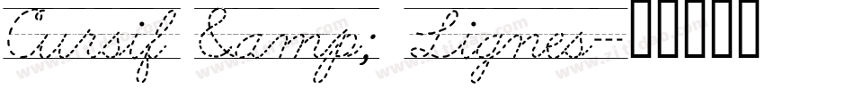 Cursif & Lignes字体转换